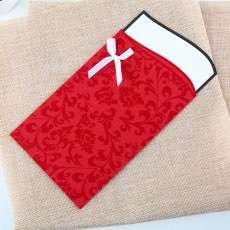 Pocket Invitation Card Customized Embossing Greeting Card 