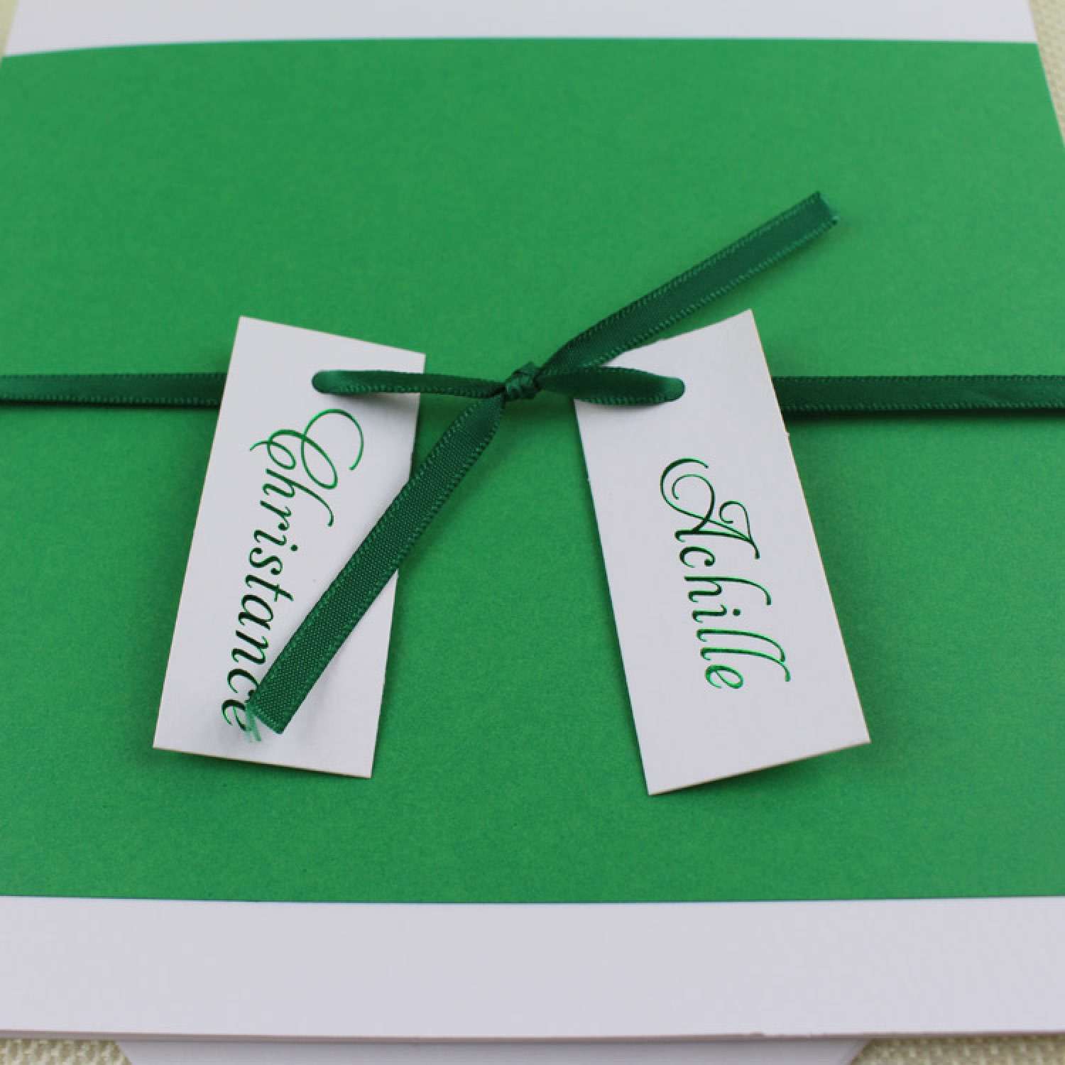 Green Greeting Card Merry Christmas Simple Invitation Card
