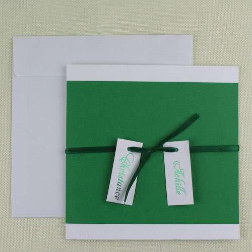 Green Greeting Card Merry Christmas Simple Invitation Card
