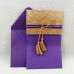 Embossing Invitation Card Thank You Card Purple and Gold 