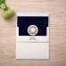 Pocket Invitation Card Holiday Greeting Card Customized Dark Blue Foiling Card 