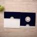 Pocket Invitation Card Holiday Greeting Card Customized Dark Blue Foiling Card 