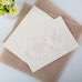 Beautiful Invitation Card Customized Flower Wedding Card with Hand Bag