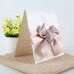 Customized Invitation with Big Pink Ribbon Bow Wedding Card Square