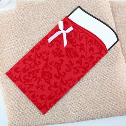 Pocket Invitation Card Customized Embossing Greeting Card