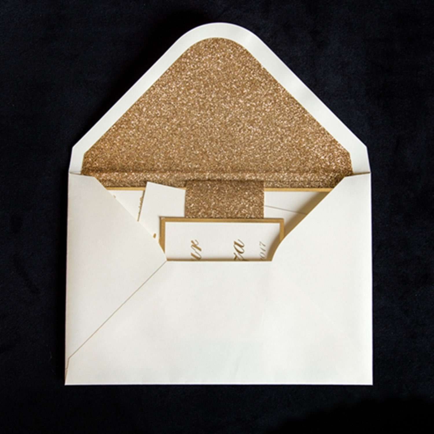 Glitter Invitation Card Wedding Card Customized Invitation with Paper Tape
