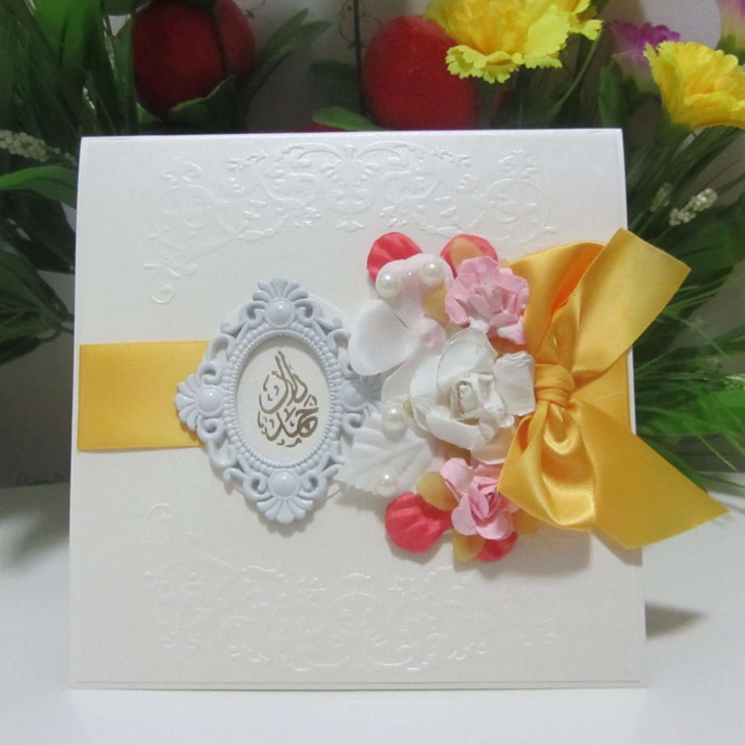 Handmade Embossing Invitation Card Foiling Wedding Card Made in China