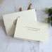 Ivory Invitation Card Foiling Wedding Invitation Customized Latest Invitation Card 