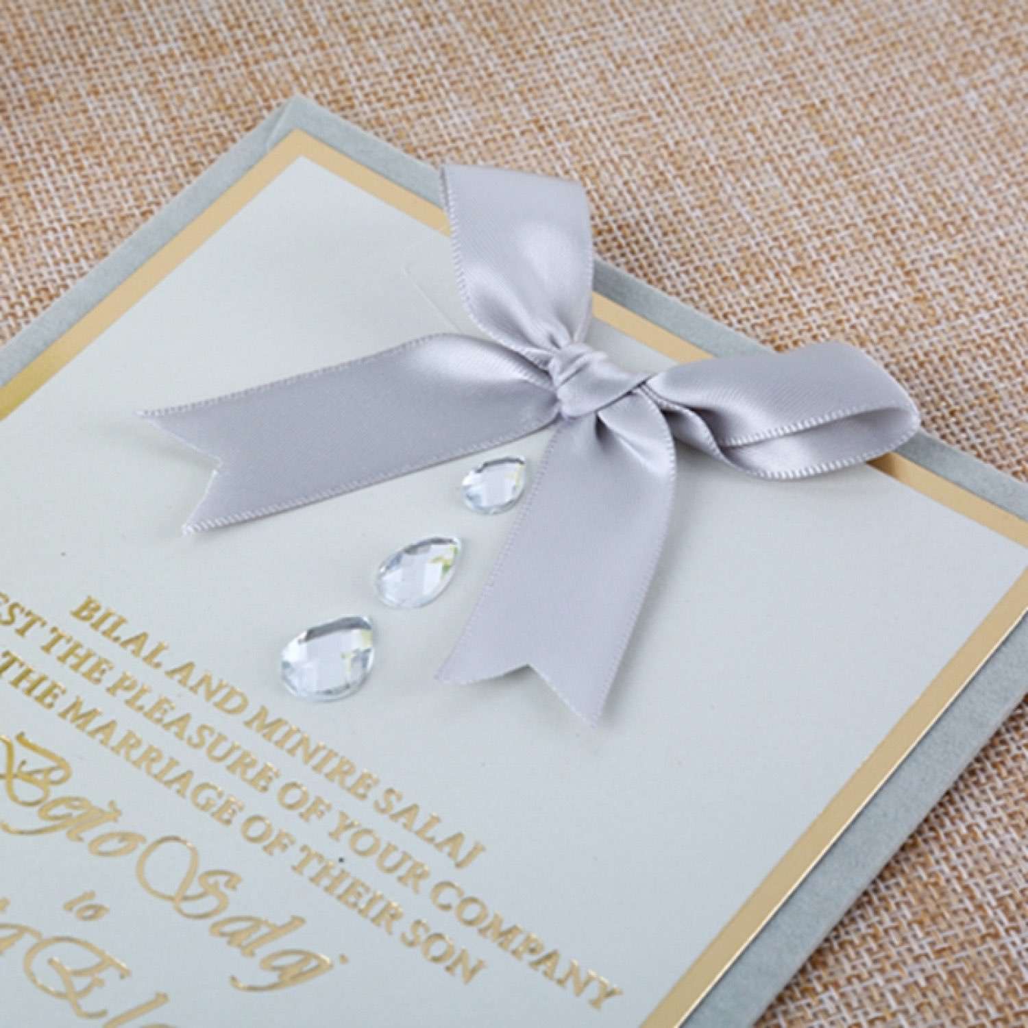 Invitation Card with Hardcover Box Slap-up Wedding Invitation Card Customized