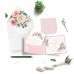 Half Fold Beautiful Invitation  Wedding Card Customized Fresh Style Invitation 
