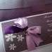 Rectangle Invitation Card with Envelope Greeting Card with Ribbon Bow Foil Printing Customized 