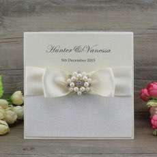 Glitter Invitation Card with Paper Box Elegant Wedding Invitation Customized 