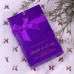 Purple Flocking Invitation Card with Box Wedding Invitation Card Customized 