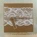 Lace Invitation Card Brown Paper Invitation with Hemp Rope