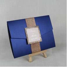 Dark Blue Business Card with Glitter Paper Tape Foiling Card Personalized Custom