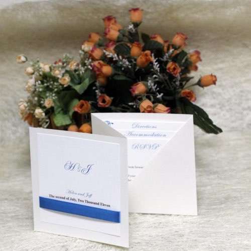 Z Fold Invitation Wedding Card Customized Elegant Invitation Card 
