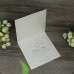 Ivory Invitation Card Half Fold Lace Invitation Foil Printing 