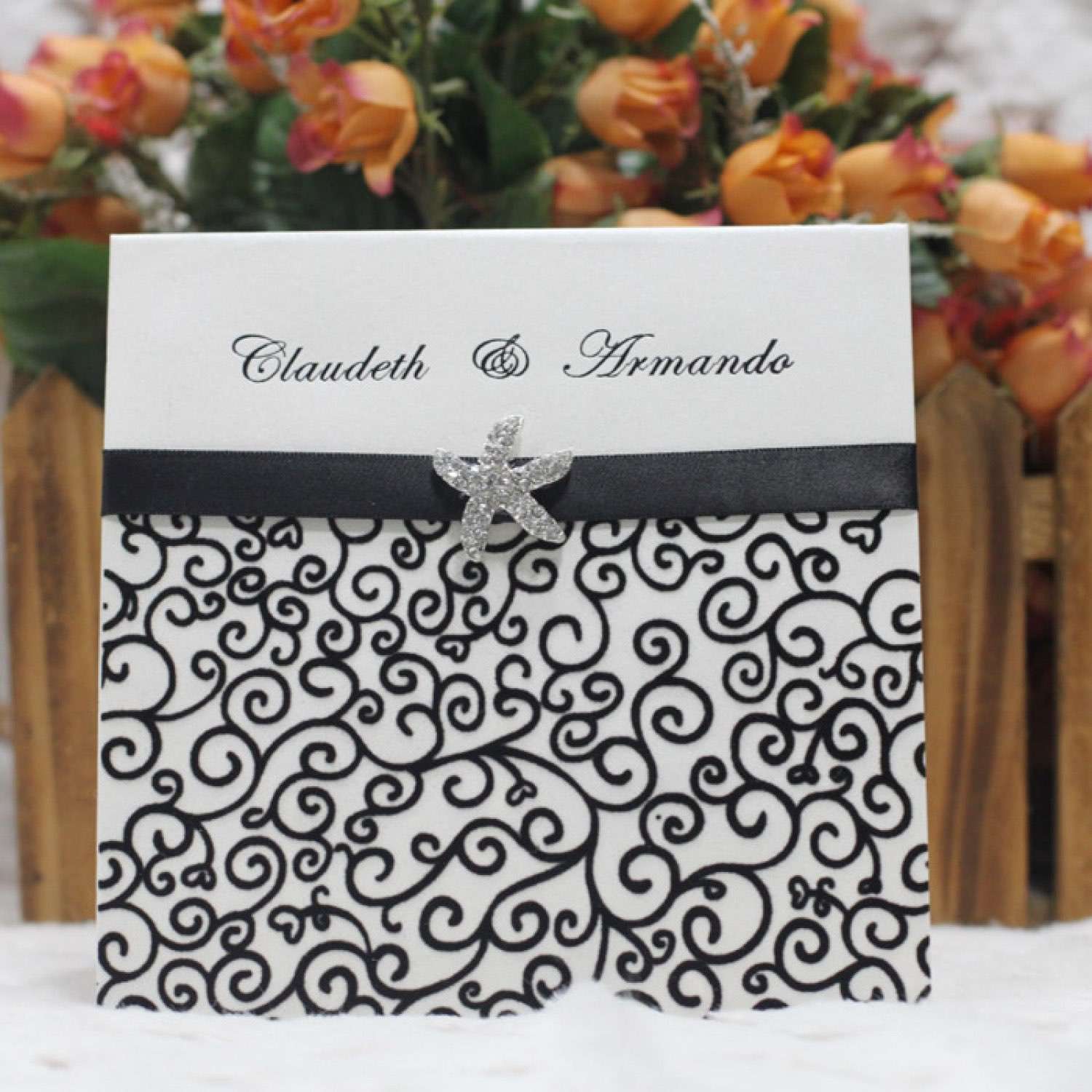 Half Fold Invitation Card Printing Customized Wedding Invites Reception Cards