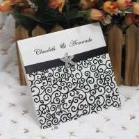Half Fold Invitation Card Printing Customized Wedding Invites Reception Cards