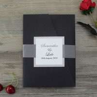 Black Wedding Invitation Customized Business Card Modern Invitation Card 