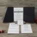 Black Wedding Invitation Customized Business Card Modern Invitation Card 