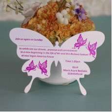 Butterfly Invitation Card Foiling Printing Party Invitation Customized 