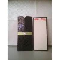 Black Foiling Invitation Card Pocket Wedding Card Greeting Card Customized 
