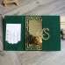 Golden Mirror Acrylic Invitation Card With Green Velvet Personalized Custom