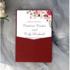Pocket Invitation With Envelope Laser Cut Paper Modern Invitation Card
