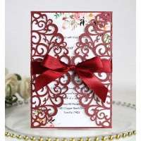 European Style Wedding  Invitation Lace Laser Cut Paper