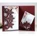 Christmas Invitation Card Green Snowflake Card