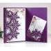 Christmas Invitation Card Green Snowflake Card