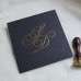 Black Invitation Card With Hard Cover Simple Style Business Invitation Customized