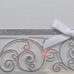 Pocket Style Lazer Cut Silver Wedding Invitations