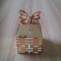Chinese Style Wedding Box Laser Cut Paper Candy Box Customized