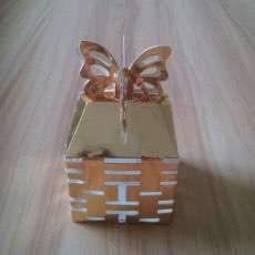 Chinese Style Wedding Box Laser Cut Paper Candy Box Customized