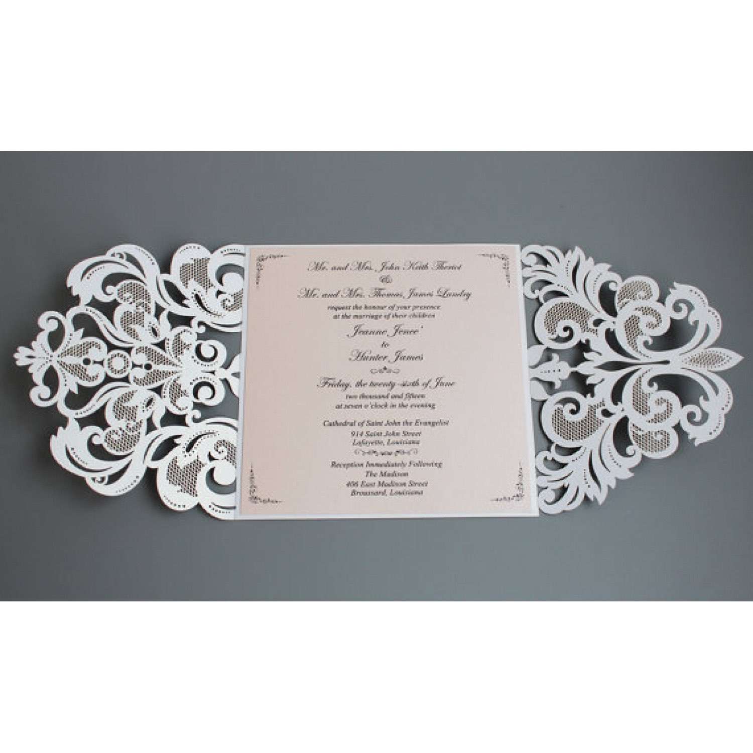 Gatefold Laser Wedding Invitation