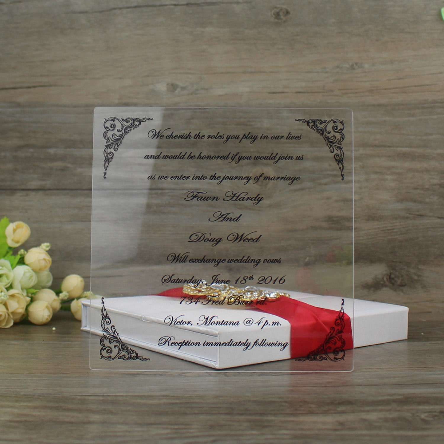 Best Clear Wedding Invitations Unique Designs